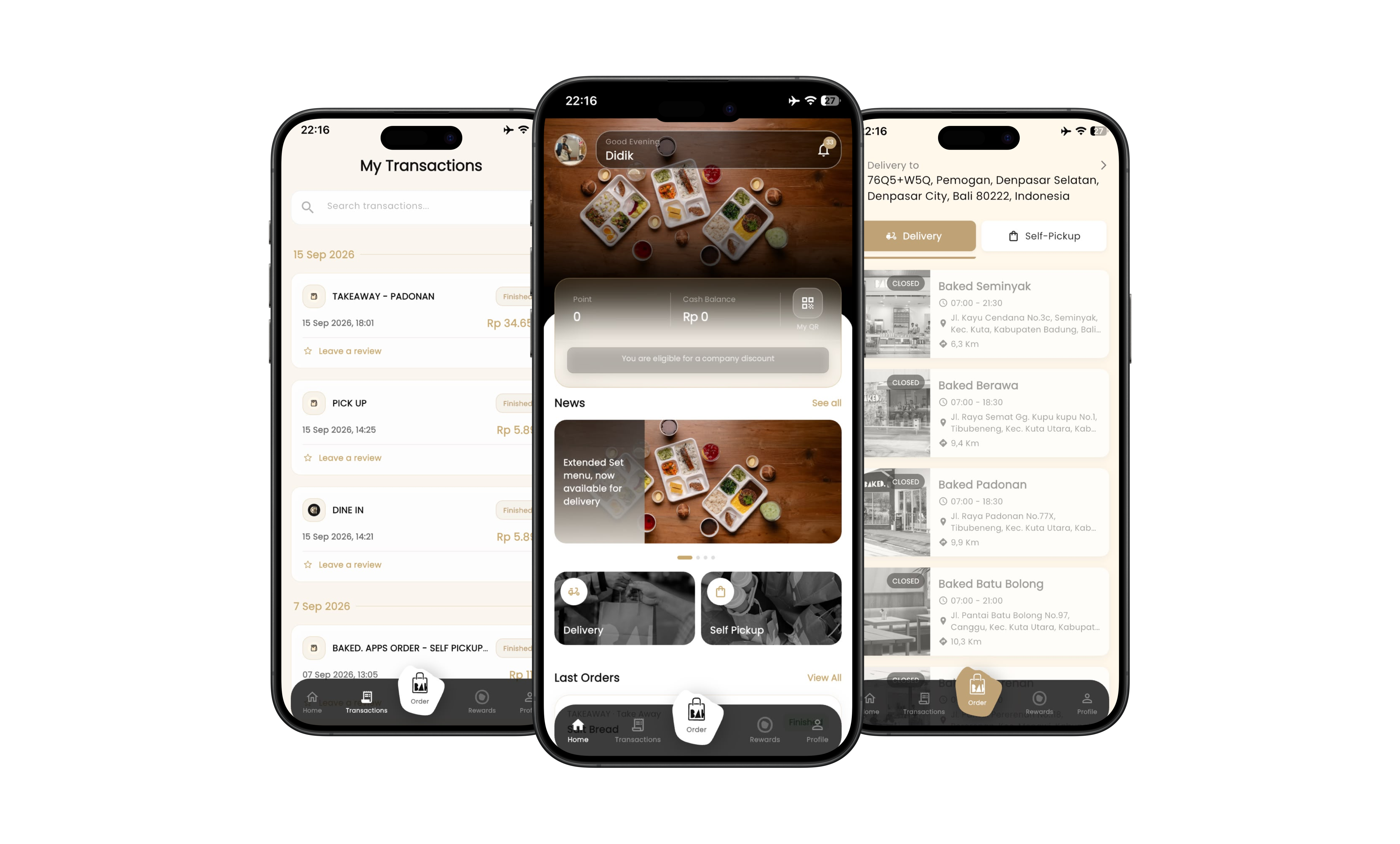 Baked App mobile ordering