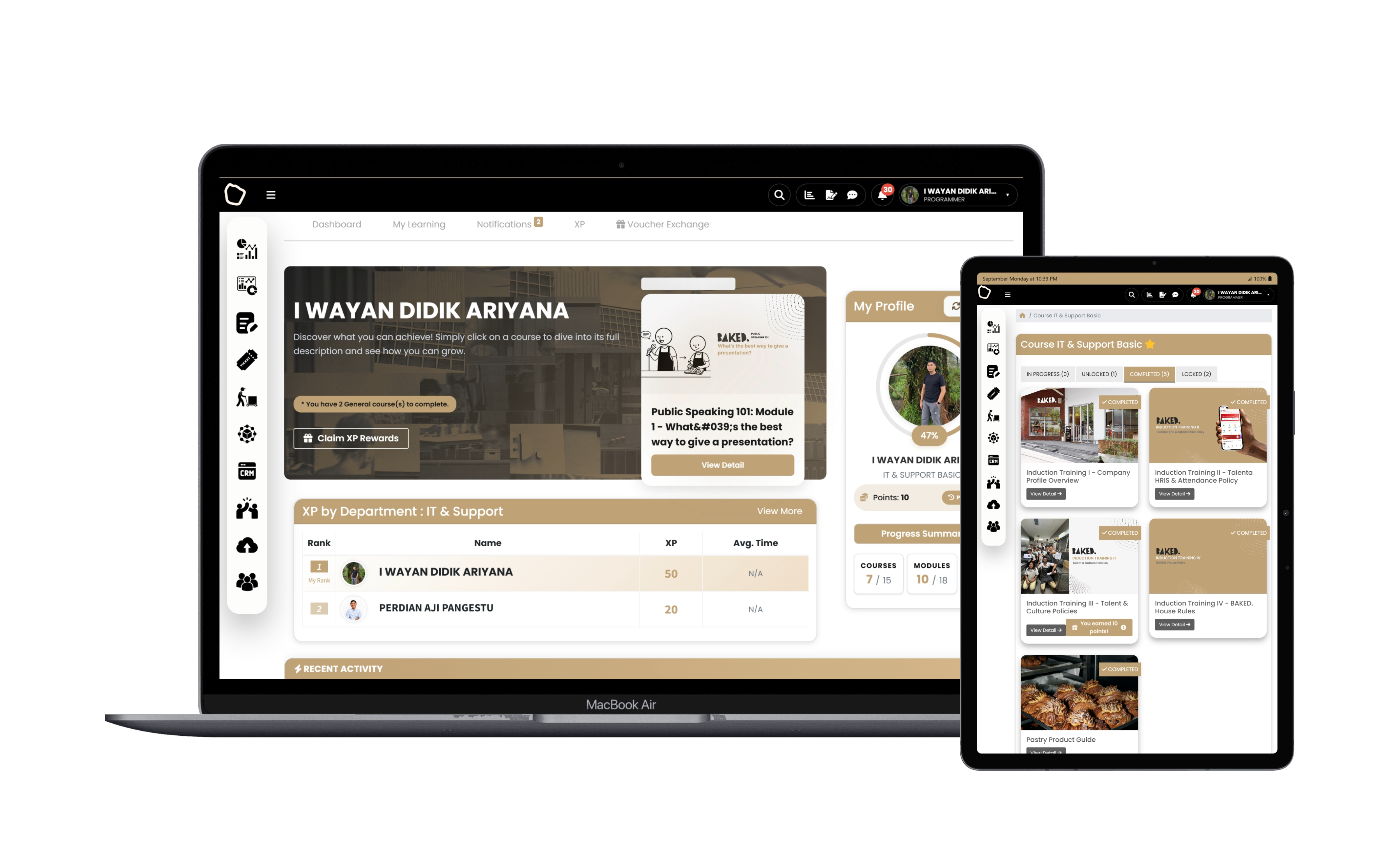 Baked Learning Management System
